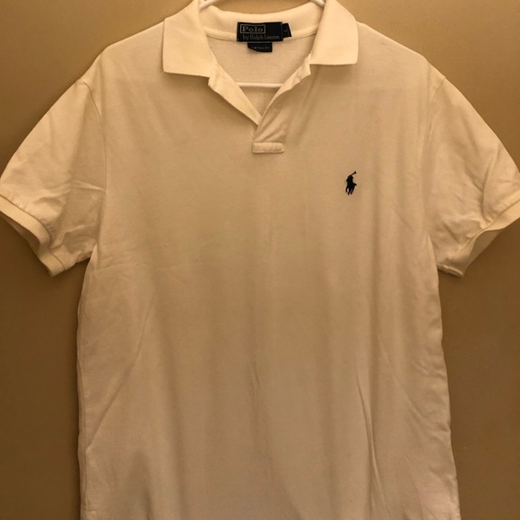 Ralph Lauren Mens White Polo. Lightly worn. Size Large! - Picture 1 of 1